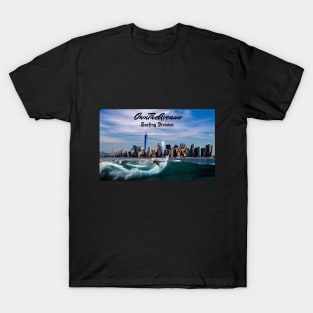 OwnTheAve Surfing Surf Ocean Beach City Art T-Shirt